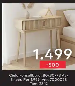 Skeidar Cielo konsollbord, NOK 1499 tilbud