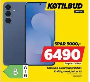 Samsung Galaxy S25 (128GB), NOK 6490