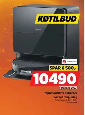 Toppmodell fra Roborock, NOK 10490