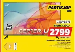 POWER Google Smart TV, NOK 2799 tilbud