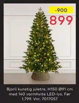Skeidar Bjorli kunstig juletre, NOK 899 tilbud