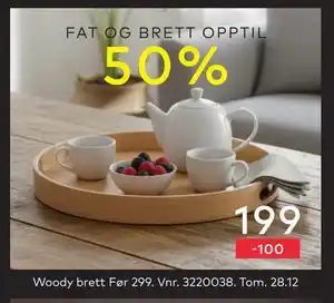 Skeidar Woody brett, NOK 199 tilbud