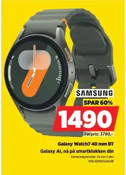 POWER Galaxy Watch7 40 mm BT, NOK 1490 tilbud