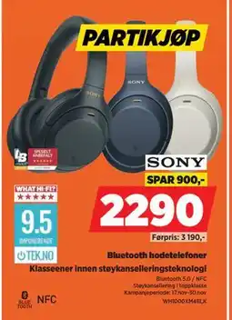 POWER Bluetooth hodetelefoner, NOK 2290 tilbud