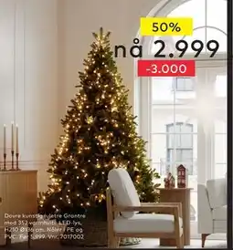 Skeidar Dovre kunstig juletre, NOK 2999 tilbud