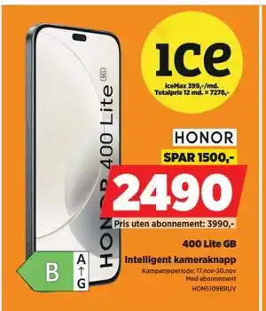 POWER 400 Lite GB, NOK 2490 tilbud