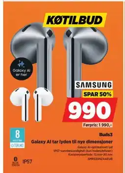 POWER Buds3, NOK 990 tilbud