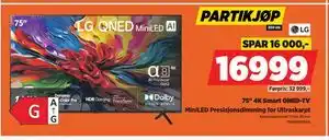 POWER 75 4K Smart QNED-TV, NOK 16999 tilbud