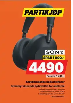 POWER Støydempende hodetelefoner, NOK 4490 tilbud