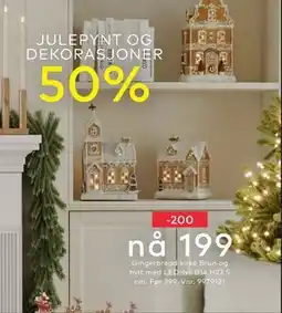 Skeidar Gingerbread kirke, NOK 199 tilbud