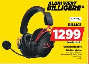 POWER Gamingheadset, NOK 1299 tilbud