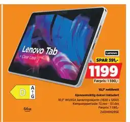 POWER 10,1 nettbrett, NOK 1199 tilbud