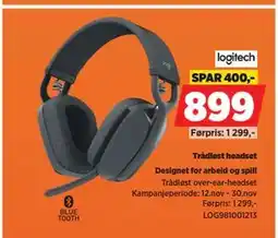 POWER Trådløst headset, NOK 899 tilbud