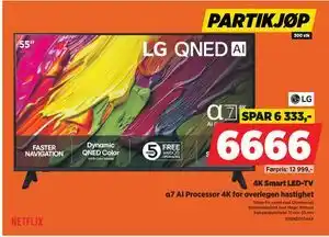 POWER 4K Smart LED-TV., NOK 6666 tilbud