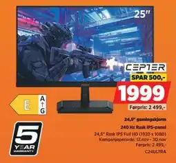 POWER 24,5 gamingskjerm, NOK 1999 tilbud