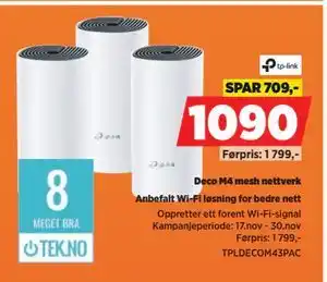 POWER Deco M4 mesh nettverk, NOK 1090 tilbud