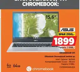 POWER Chromebook CX1, NOK 1899 tilbud