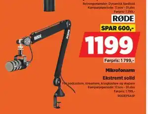 POWER Mikrofonarm, NOK 1199 tilbud
