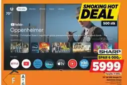 POWER 70 4K UHD Google TV, NOK 5999 tilbud