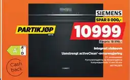 POWER Integrert stekeovn, NOK 10999 tilbud