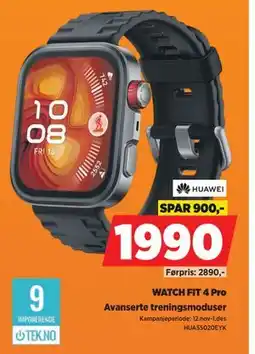POWER WATCH FIT 4 Pro, NOK 1990 tilbud