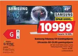 POWER Samsung Odyssey G9 Gamingskjerm, NOK 10999 tilbud