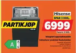 POWER Integrert oppvaskmaskin, NOK 6999 tilbud