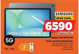 POWER Galaxy Tab S10 FE 5G, NOK 6590 tilbud