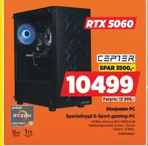 POWER Stasjonær PC, NOK 10499 tilbud