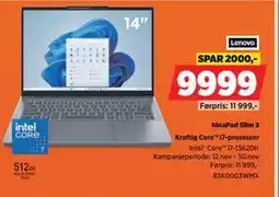 POWER IdeaPad Slim 3, NOK 9999 tilbud