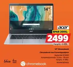 POWER 14 Chromebook, NOK 2499 tilbud