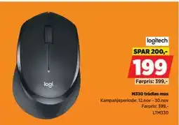 POWER M330 trådløs mus, NOK 199 tilbud