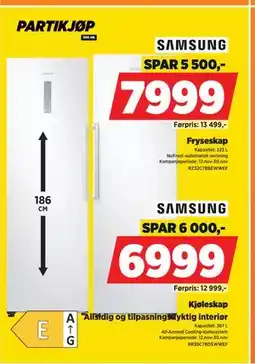 POWER Kjøleskap, NOK 6999 tilbud