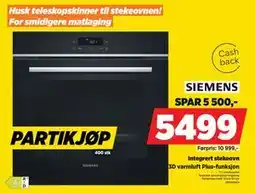 POWER Integrert stekeovn, NOK 5499 tilbud