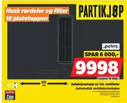 POWER Induksjonstopp m/ int. ventilator, NOK 9998 tilbud