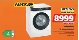 POWER Vaskemaskin, NOK 8999 tilbud