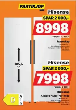 POWER Fryseskap, NOK 8998 tilbud