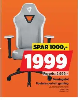 POWER Gamingstol, NOK 1999 tilbud