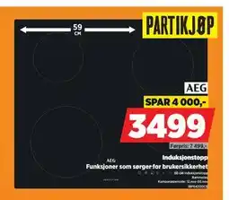 POWER Induksjonstopp, NOK 3499 tilbud