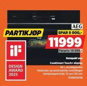 POWER Kompakt ovn, NOK 11999 tilbud