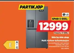 POWER Side by side-skap, NOK 12999 tilbud