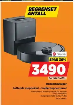 POWER Robotstøvsuger, NOK 3490 tilbud