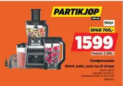 POWER Foodprocessor, NOK 1599 tilbud