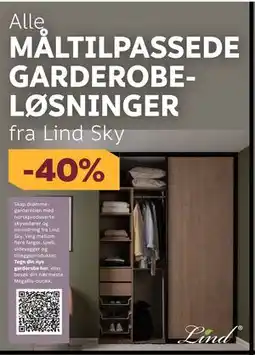 Megaflis Alle MÅLTILPASSEDE GARDEROBELØSNINGER. fra Lind Sky tilbud