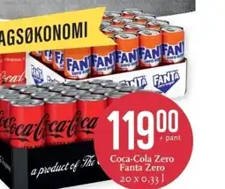 CC Mat Coca-Cola Zero Fanta Zero tilbud