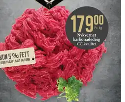 CC Mat Nykvernet karbonadedeig CC-kvalitet tilbud
