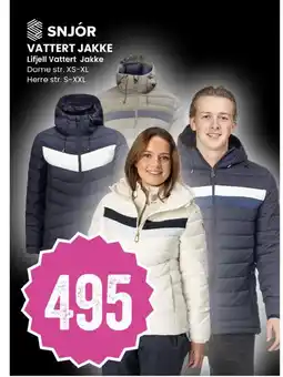 Sport Outlet Snjór vattert jakke tilbud