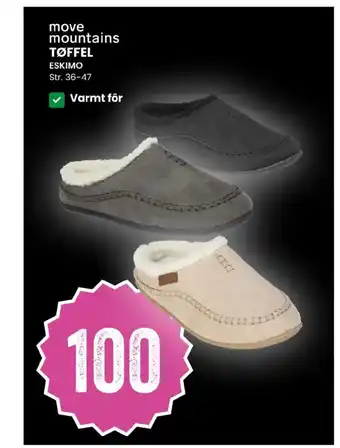 Move mountains tøffel