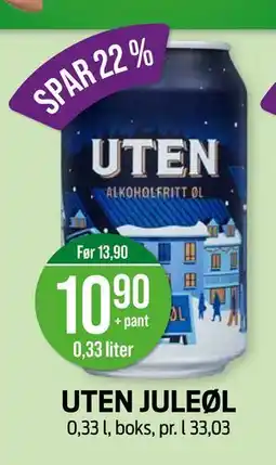 Kiwi UTEN JULEØL, NOK 10.9 tilbud