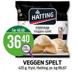 Kiwi VEGGEN SPELT, NOK 36.4 tilbud